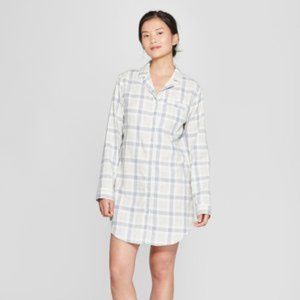 Gilligan & O'Malley, Plaid Flannel Nightshirt